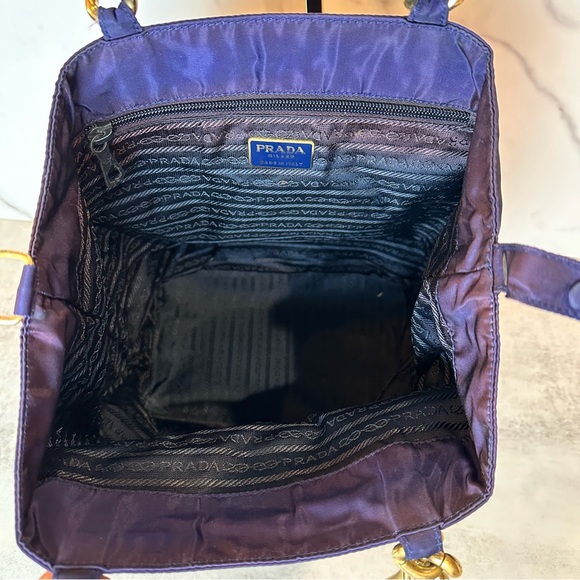 Prada Nylon Navy Blue Bucket Bag - Picture 7 of 16